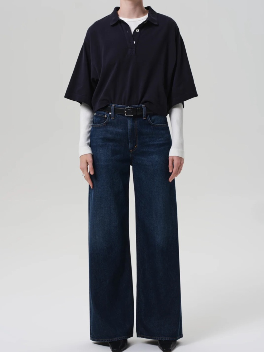 Citizens of Humanity Paloma Baggy High Rise Wide Leg Jeans Gamut Denim Size 31